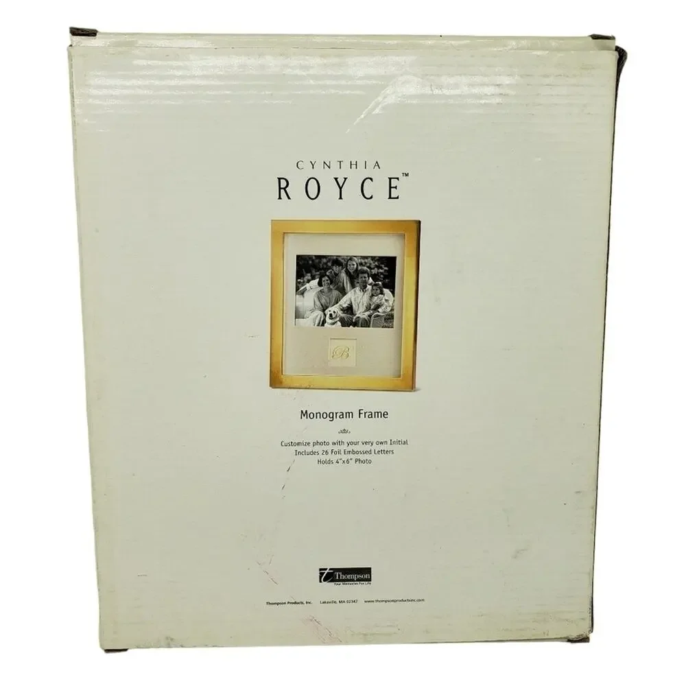Cynthia Royce Gold Toned Monogram Frame
